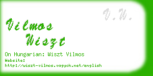 vilmos wiszt business card